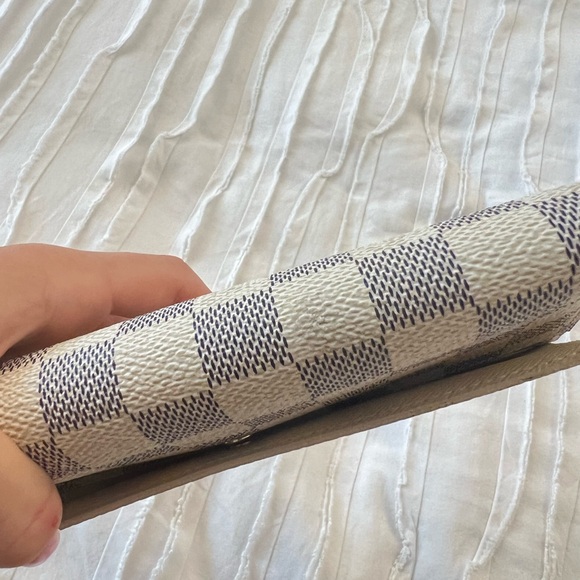 Louis Vuitton Large Tri Fold International Long Wallet Damier Azur Porte Tresor - Picture 4 of 7